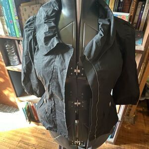 Ann Taylor ruffled romantic Regency minimalist XS jacket